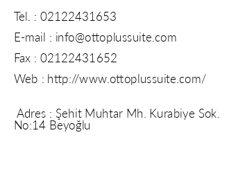 Otto Plus Suite Hotel iletiim bilgileri